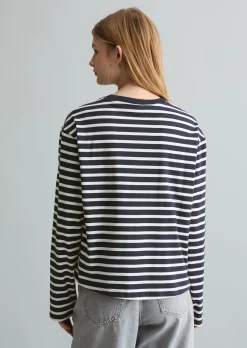 Longsleeve regular aus Heavy Slub Jersey