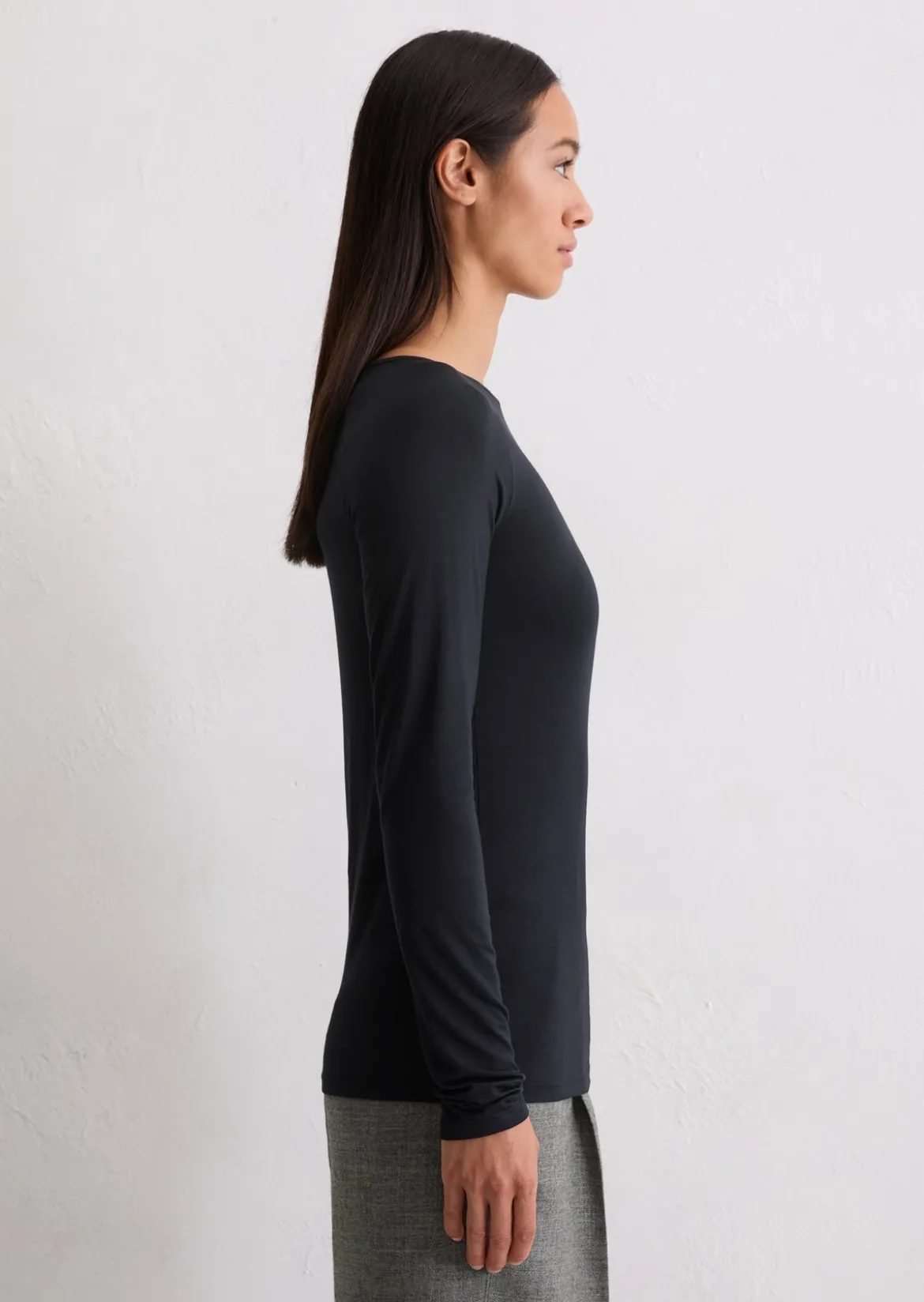Longsleeve regular aus TENCEL™ Modal