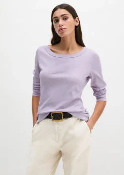 Longsleeve regular aus weichem Baumwoll-Single-Jersey