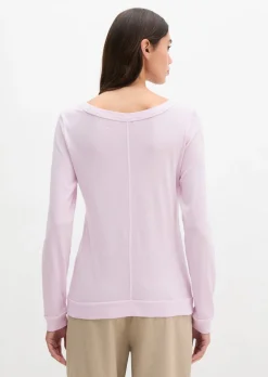 Longsleeve regular aus weichem Baumwoll-Single-Jersey