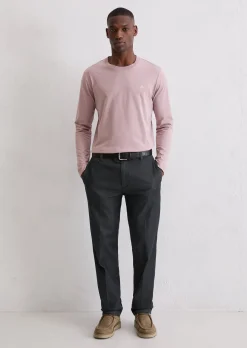 Longsleeve shaped aus reiner Bio-Baumwolle