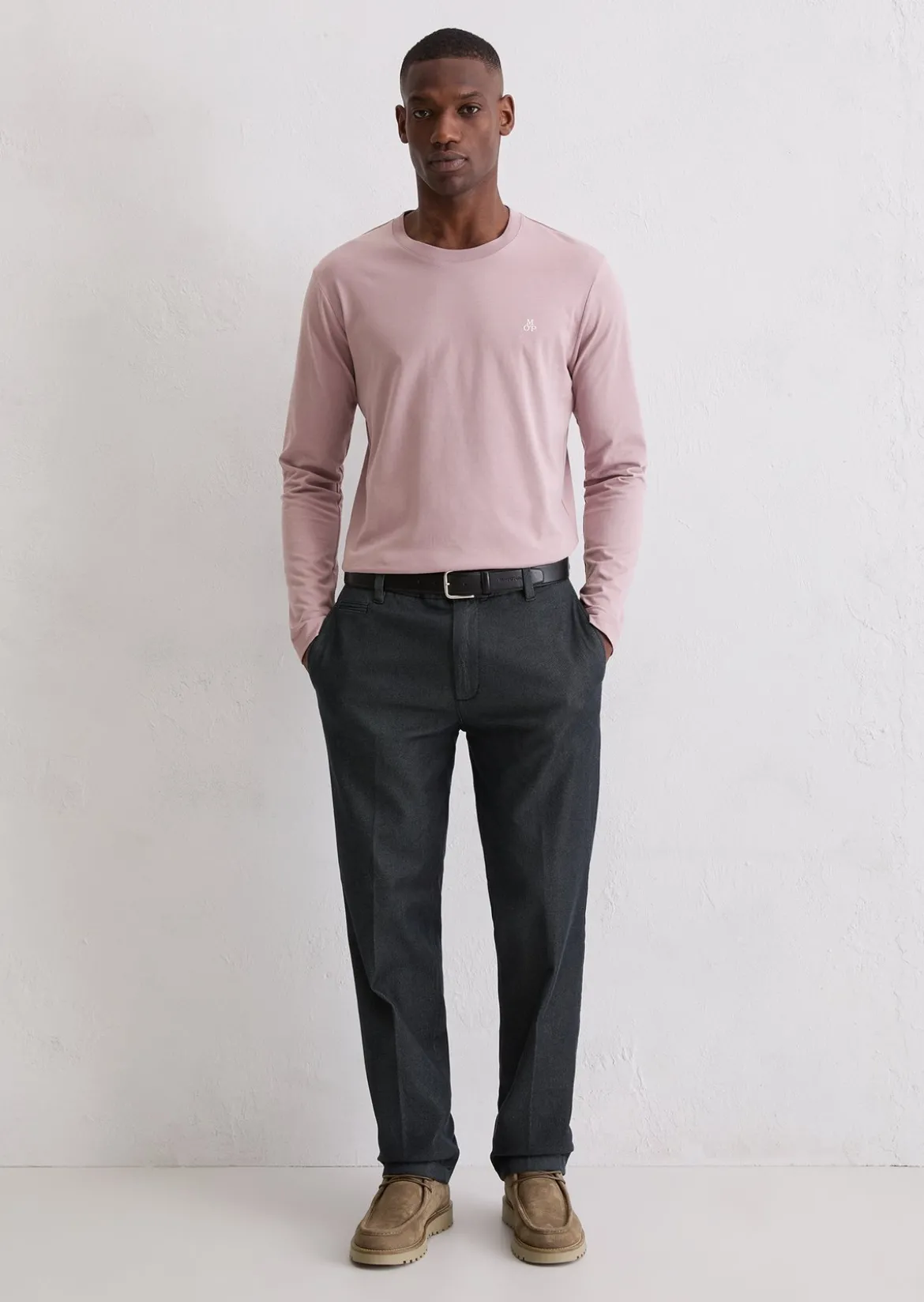 Longsleeve shaped aus reiner Bio-Baumwolle