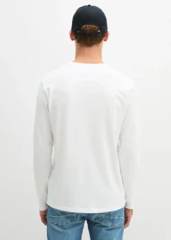 Longsleeve shaped aus reiner Bio-Baumwolle