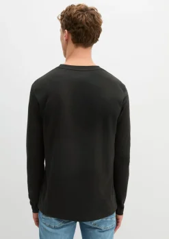 Longsleeve shaped aus reiner Bio-Baumwolle
