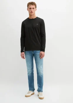 Longsleeve shaped aus reiner Bio-Baumwolle