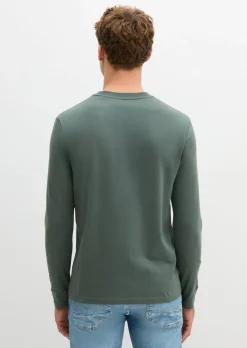 Longsleeve shaped aus reiner Bio-Baumwolle