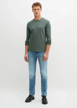 Longsleeve shaped aus reiner Bio-Baumwolle