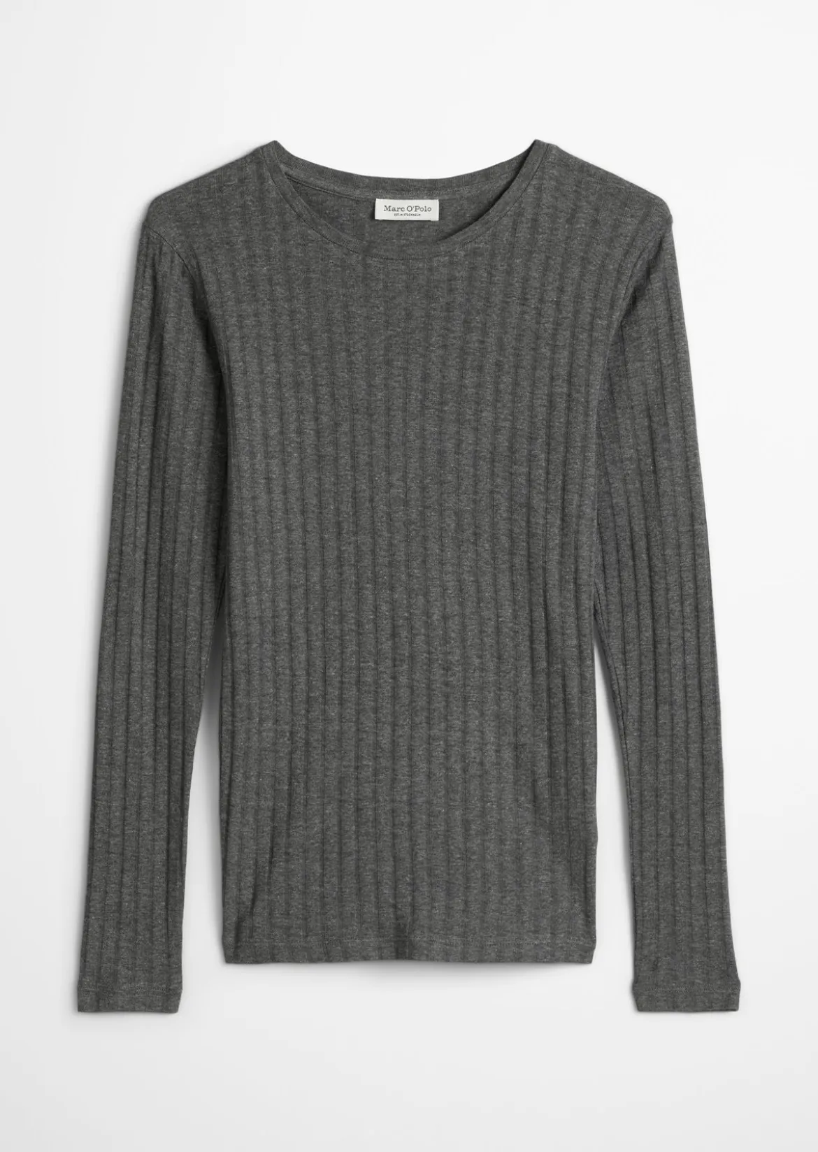 Longsleeve slim aus Organic-Cotton-Modal-Mix