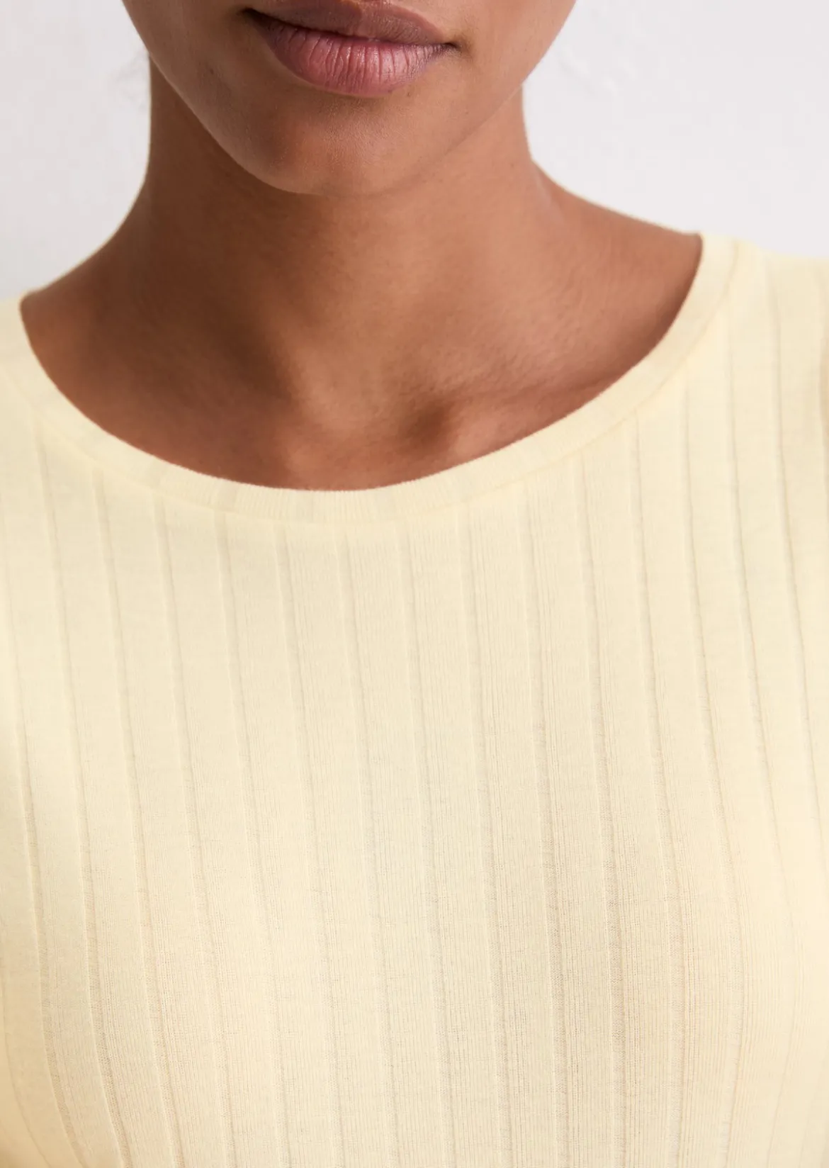 Longsleeve slim aus Organic-Cotton-Modal-Mix
