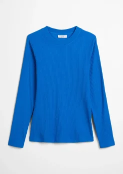 Longsleeve slim aus Rippjersey