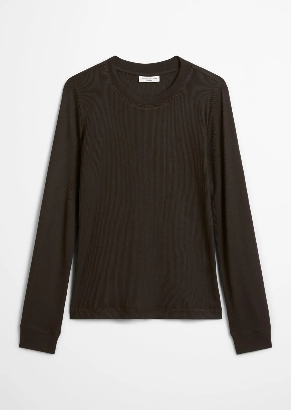 Longsleeve slim aus softem Bio-Baumwolle-Modal-Stretch-Jersey