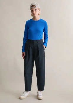 Longsleeve slim aus softem Bio-Baumwolle-Modal-Stretch-Jersey