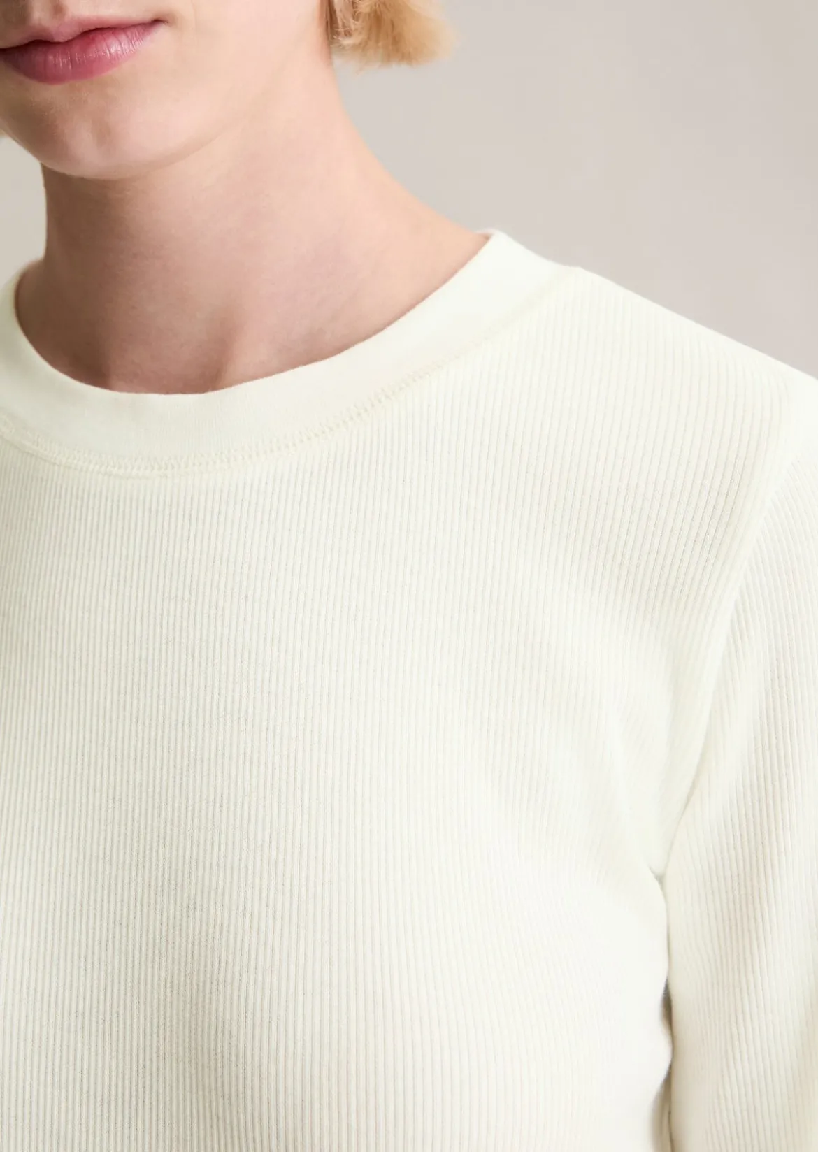 Longsleeve slim aus softem Bio-Baumwolle-Modal-Stretch-Jersey