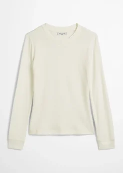 Longsleeve slim aus softem Bio-Baumwolle-Modal-Stretch-Jersey
