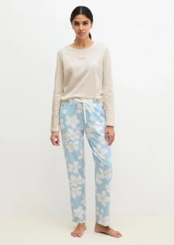 Lounge-Hose aus Bio-Baumwoll-Jersey