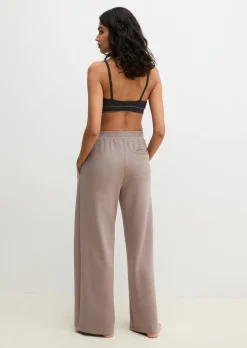 Lounge-Hose aus weichem Materialmix