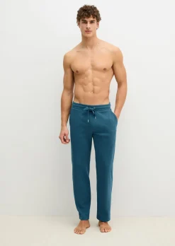 Lounge-Joggpants regular aus schwerem Interlock Jersey
