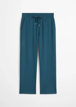 Lounge-Joggpants regular aus schwerem Interlock Jersey