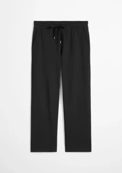 Lounge-Joggpants regular aus schwerem Interlock Jersey