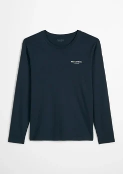 Lounge-Longsleeve regular aus Bio-Baumwolle