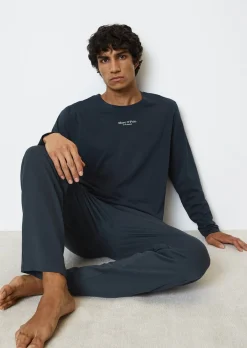 Lounge-Longsleeve regular aus Bio-Baumwolle