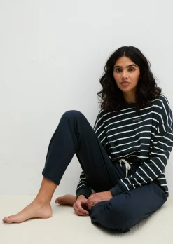 Lounge-Pyjama-Set aus softem Bio-Baumwoll-Jersey