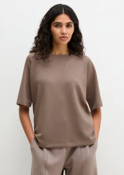 Lounge-Shirt aus weichem Materialmix
