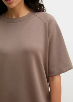 Lounge-Shirt aus weichem Materialmix