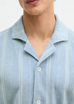 Lounge-Shirt in gestreifter Frottee-Qualität