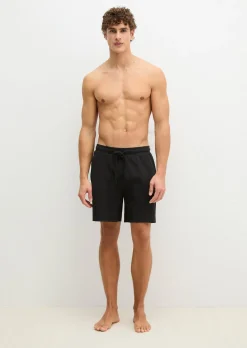 Lounge-Shorts aus schwerem Interlock Jersey
