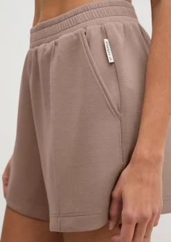 Lounge-Shorts aus weichem Materialmix