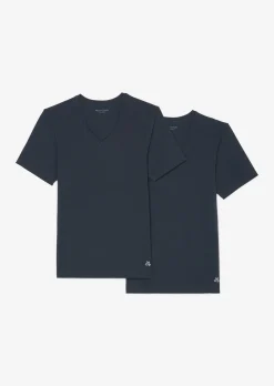 Lounge-T-Shirt im 2er Pack