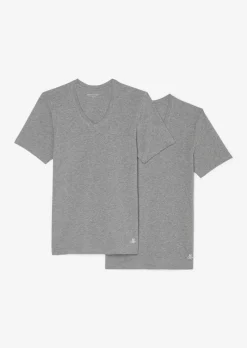 Lounge-T-Shirt im 2er Pack