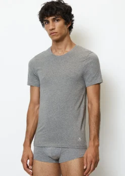 Lounge-T-Shirt mit Rundhalsausschnitt im 2er Set