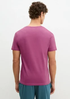 Lounge-T-Shirt mit Rundhalsausschnitt