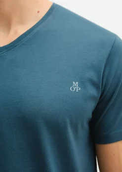Lounge-T-Shirt mit V-Ausschnitt