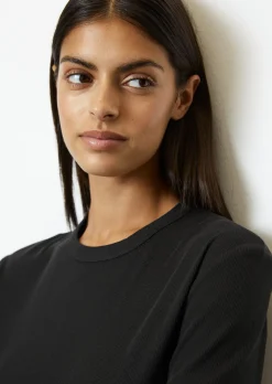 Lounge-T-Shirt slim aus Bio-Baumwolle-Mix mit TENCEL™ Modal
