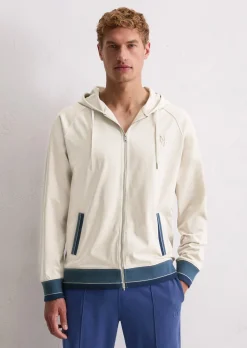 Lounge-Zipper-Hoodie regular in schwerem Heavy Jersey