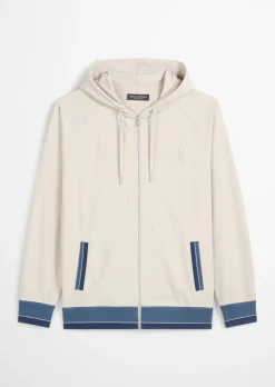 Lounge-Zipper-Hoodie regular in schwerem Heavy Jersey