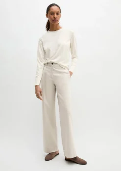 Luxury Longsleeve relaxed aus TENCEL™ Lyocell-Baumwolle-Mix