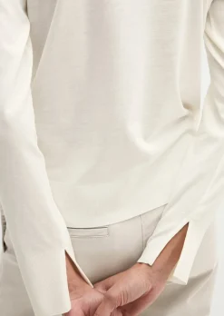 Luxury Longsleeve relaxed aus TENCEL™ Lyocell-Baumwolle-Mix