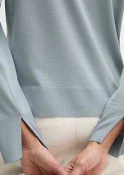 Luxury Longsleeve relaxed aus TENCEL™ Lyocell-Baumwolle-Mix