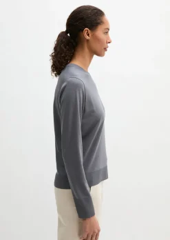Luxury Longsleeve relaxed aus TENCEL™ Lyocell-Baumwolle-Mix