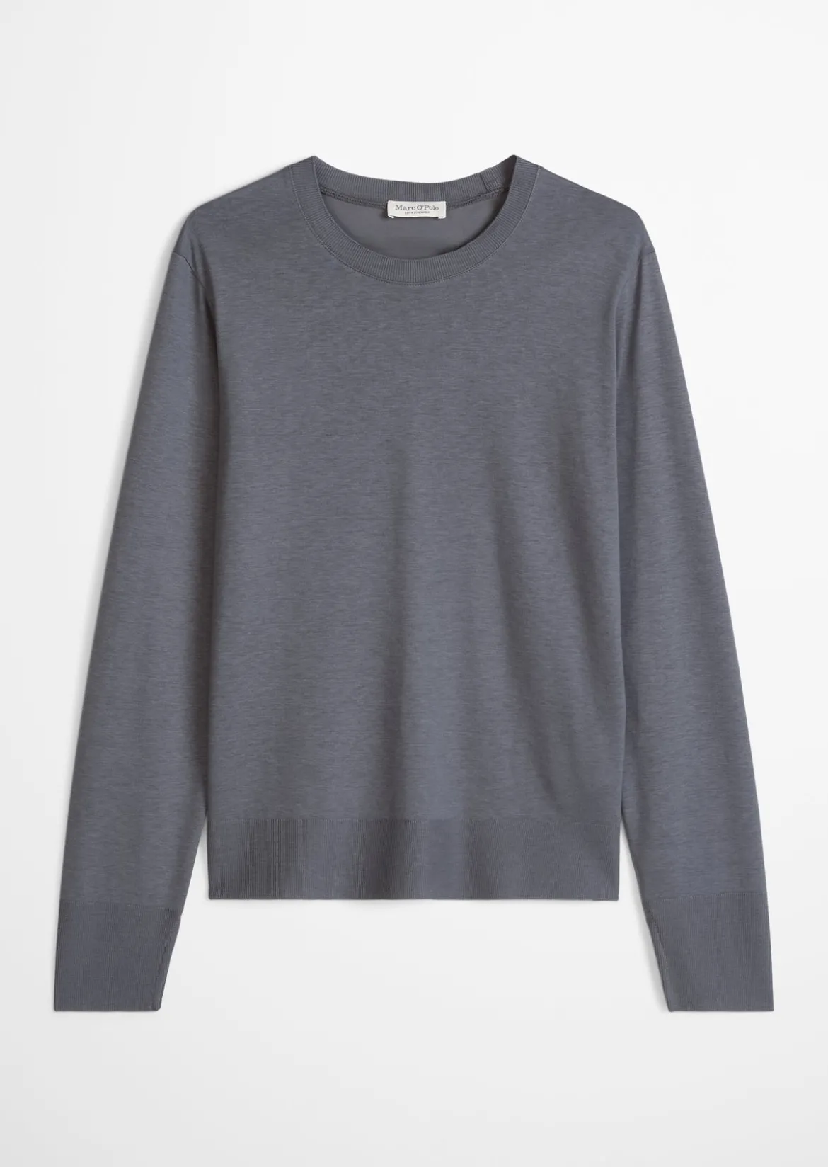 Luxury Longsleeve relaxed aus TENCEL™ Lyocell-Baumwolle-Mix