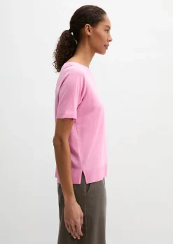Luxury T-Shirt regular aus TENCEL™ Lyocell-Baumwolle-Mix