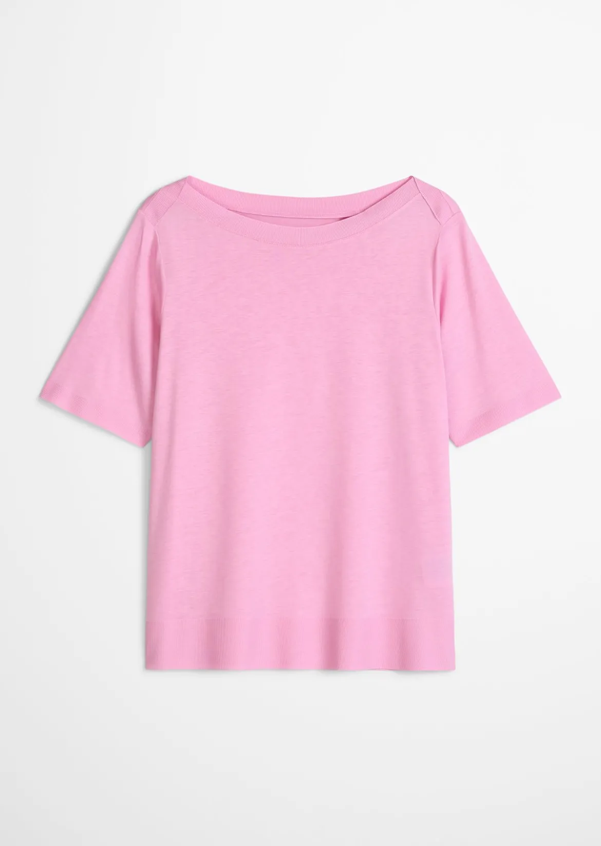 Luxury T-Shirt regular aus TENCEL™ Lyocell-Baumwolle-Mix