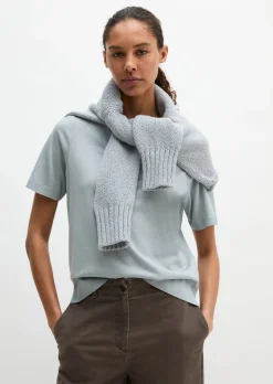 Luxury T-Shirt regular aus TENCEL™ Lyocell-Baumwolle-Mix