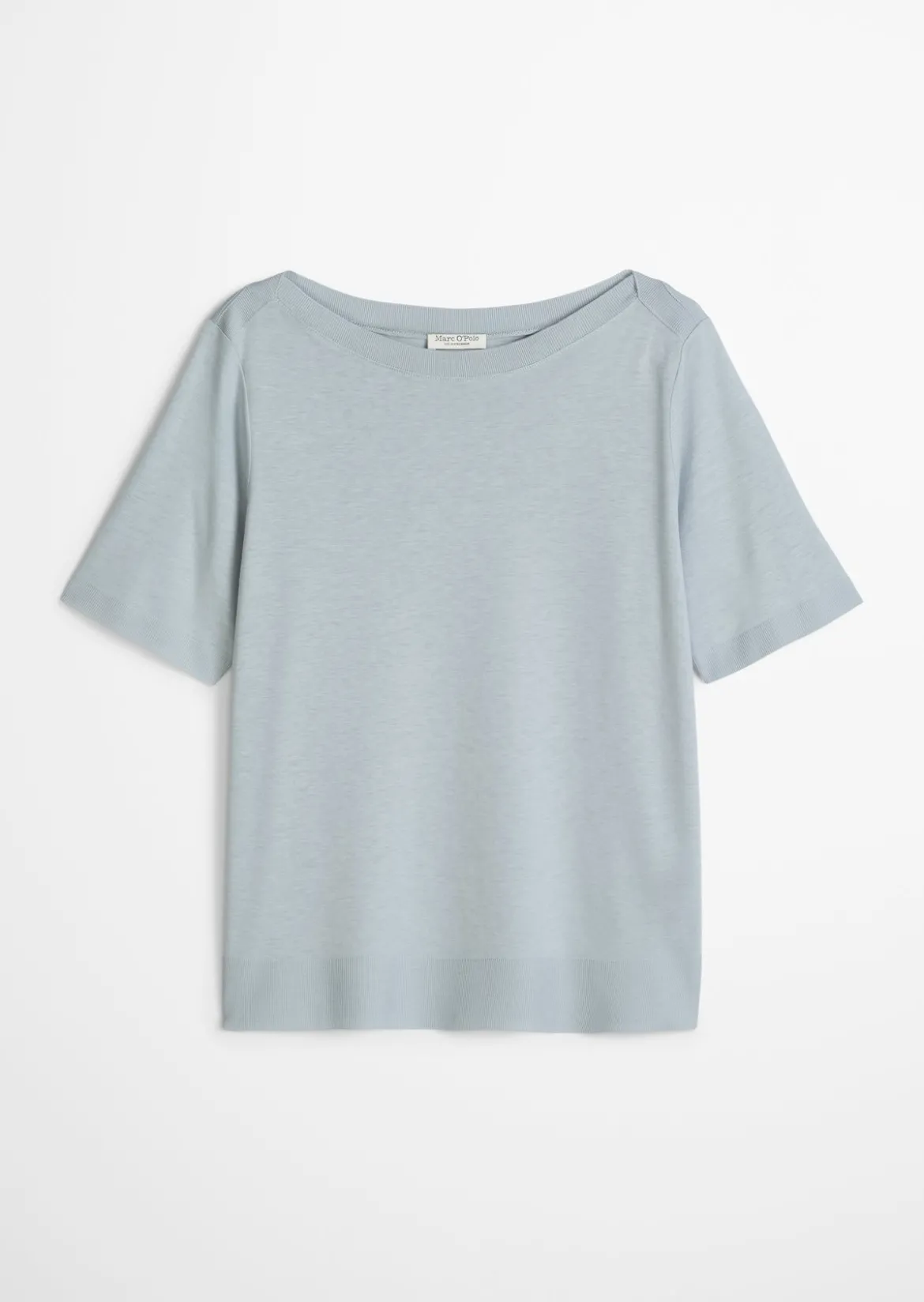 Luxury T-Shirt regular aus TENCEL™ Lyocell-Baumwolle-Mix