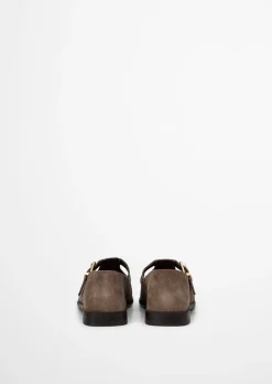 Mary-Jane Loafer Model Fiona aus weichem Veloursleder