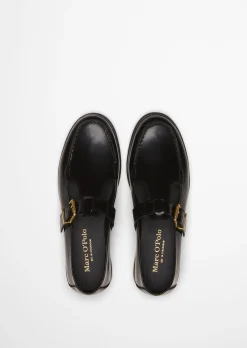 Mary-Jane Loafer Model Fiona aus glänzendem Rindleder